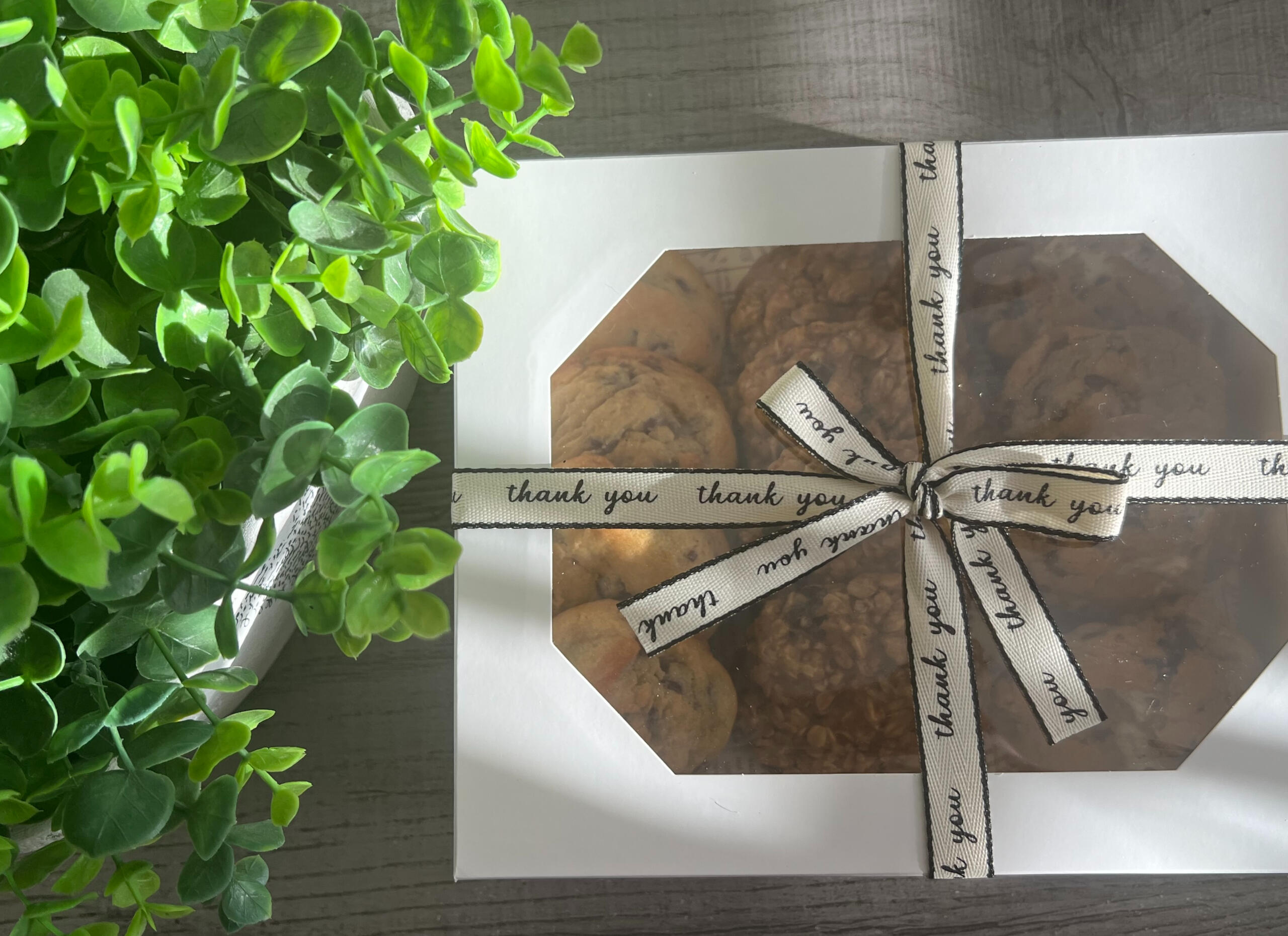 Cookie Box Gift Gift wrapped cookie box for special event